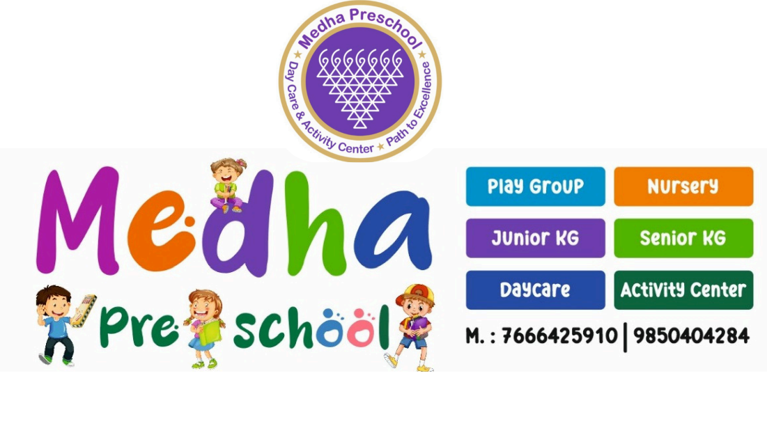 Medha Preschool brand banner