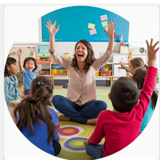 Children learning with a trained educator